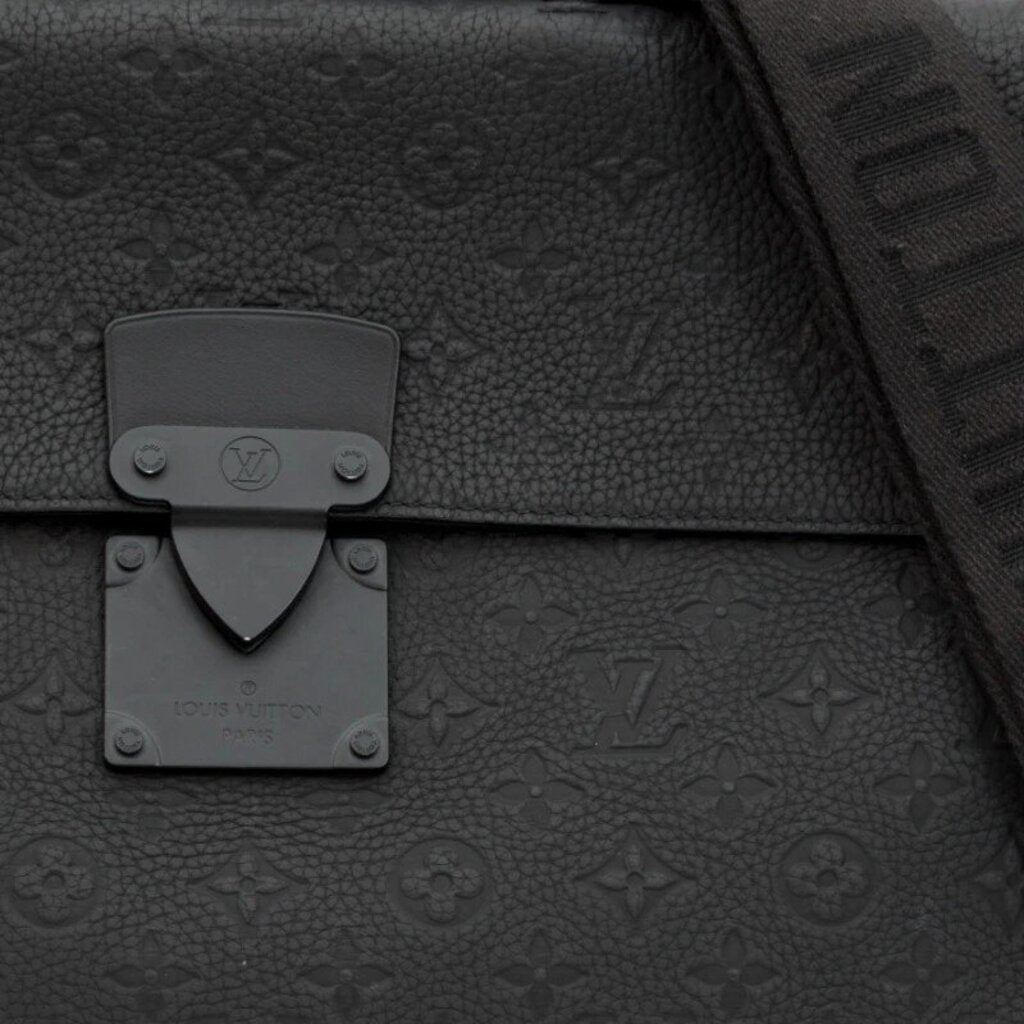 Louis Vuitton S Lock Black Briefcase