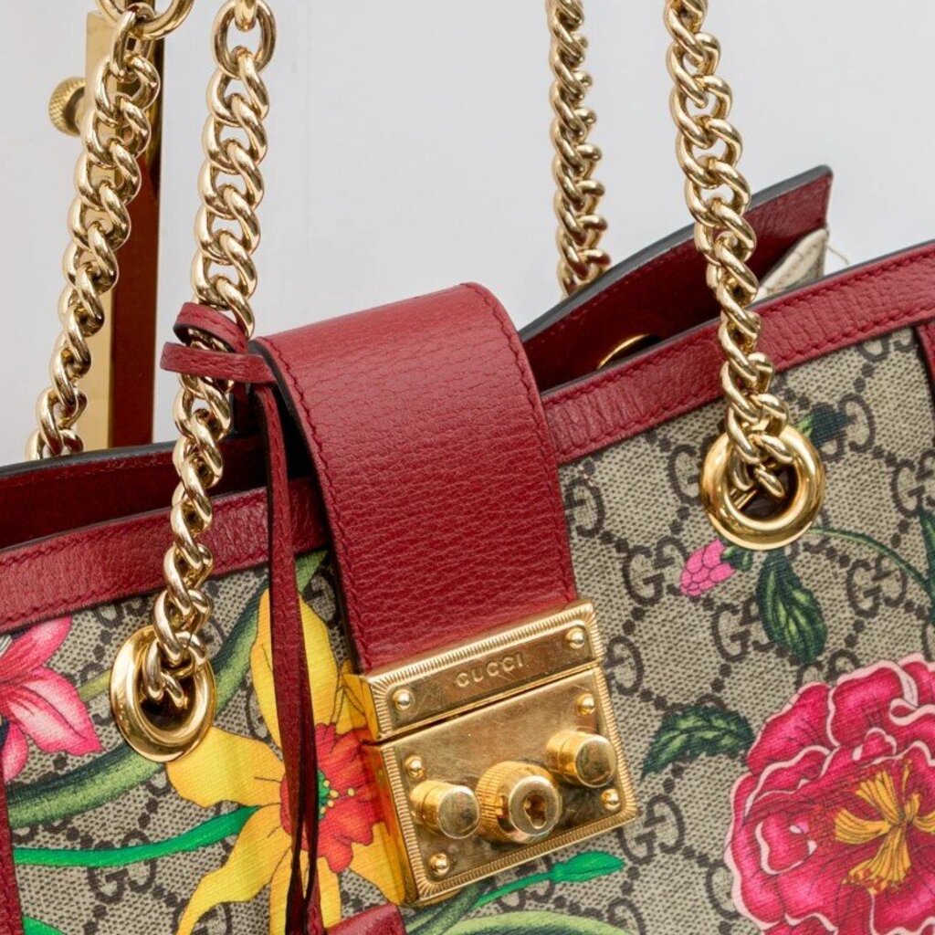 Gucci Floral Padlock Crossbody Bag