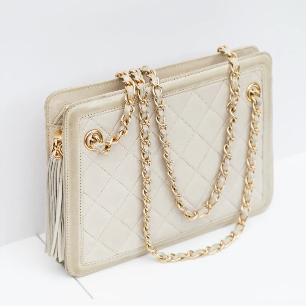 Chanel Vintage Lambskin Crossbody Bag