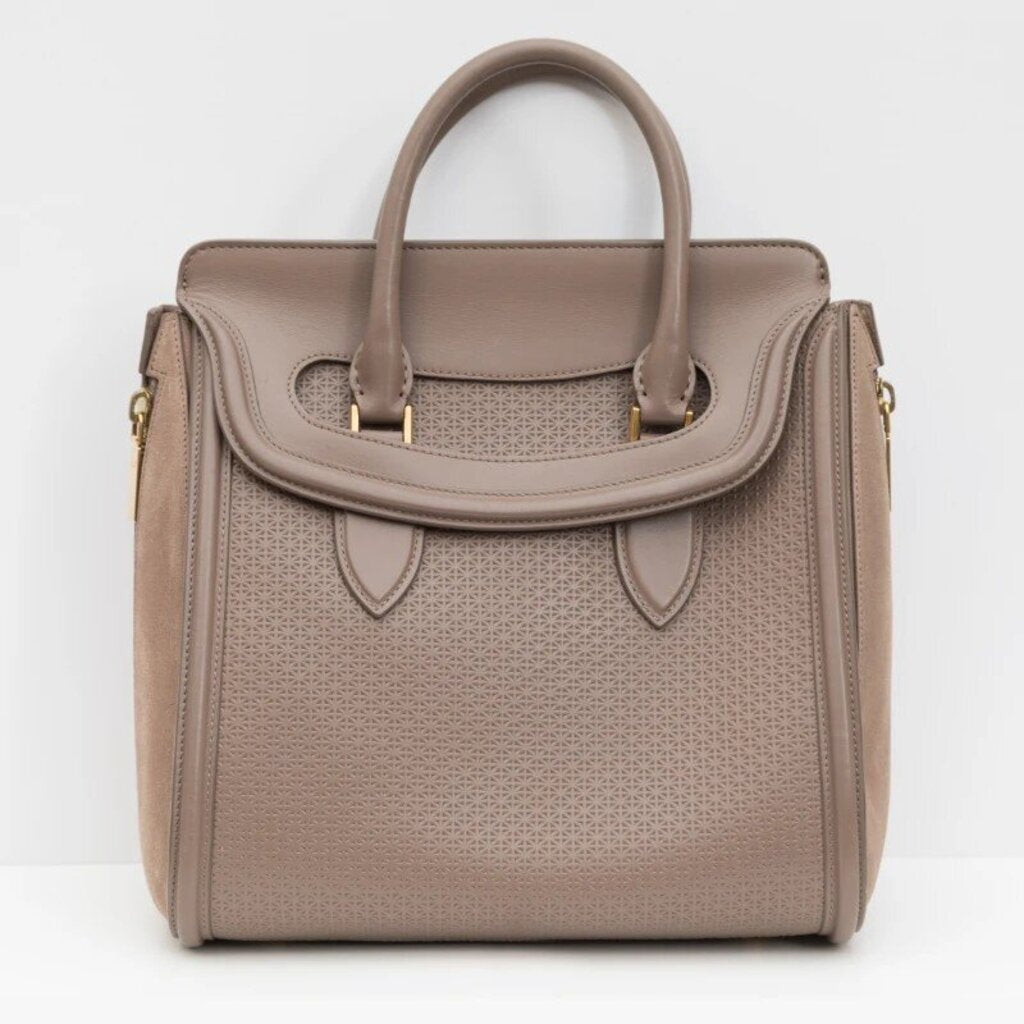 Alexander McQueen Taupe Heroine Handbag