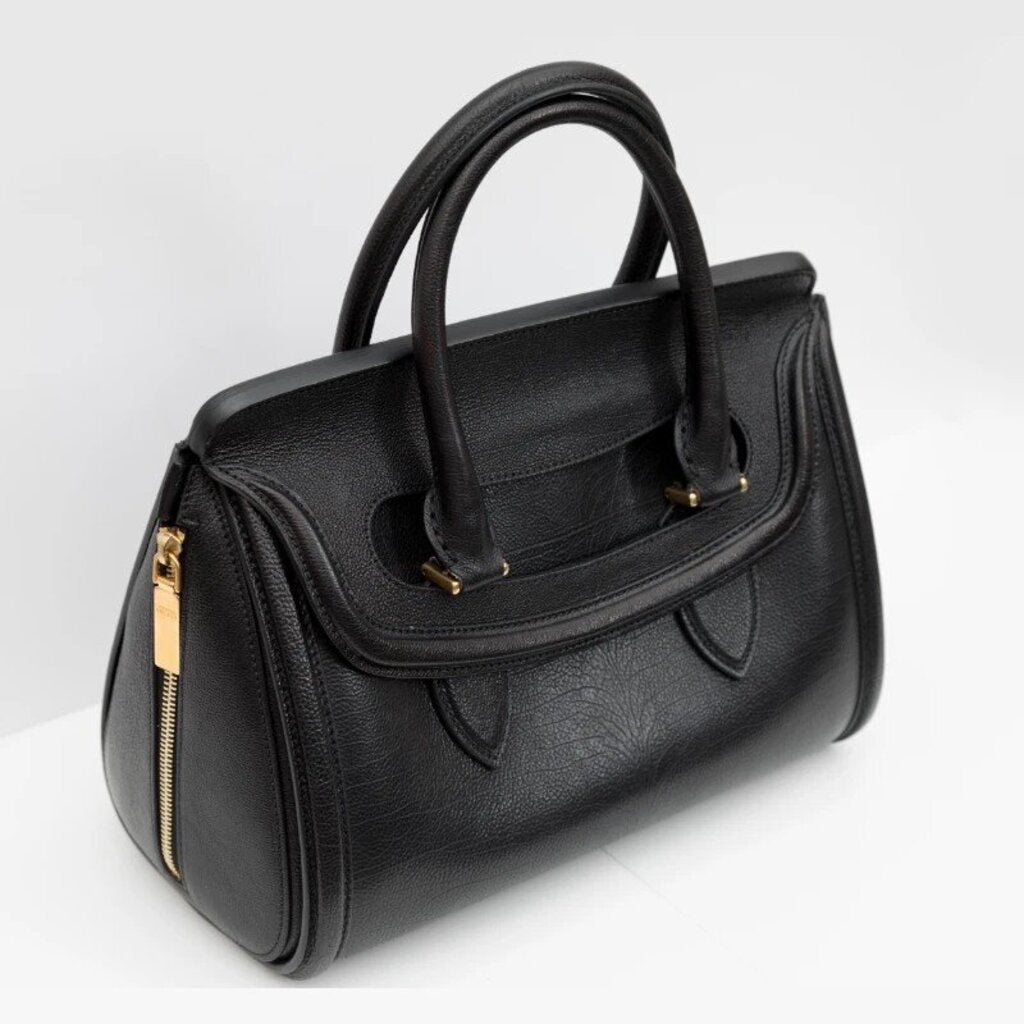 Alexander McQueen Heroine Medium Black Tote