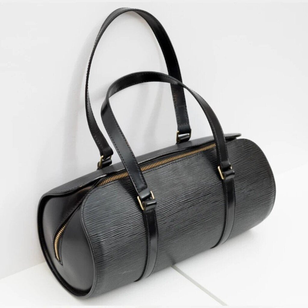 Louis Vuitton Soufflot Epi Leather Handbag W/ Pouch