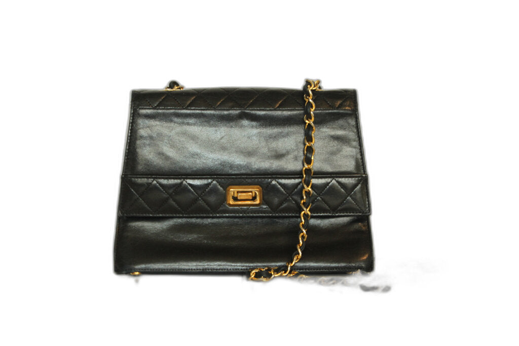 Chanel Flap Handbag W/ Mademoiselle Turnlock