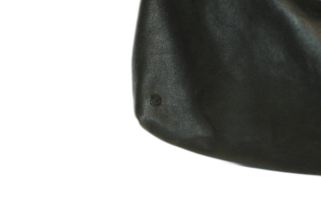 Marsell Black Leather Fold-Over Handbag