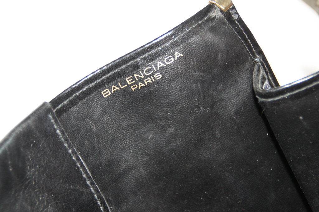 Balenciaga Fold-Over Envelope Clutch Bag in Blue