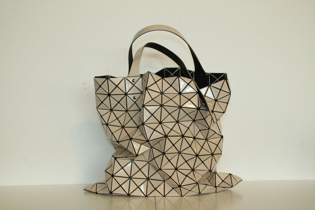 Bao Bao Issey Miyake Lucent Metallic Tote Bag in Beige