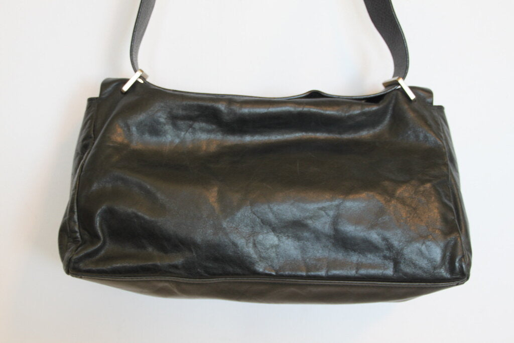 Jil Sander Black Leather Shoulder Bag