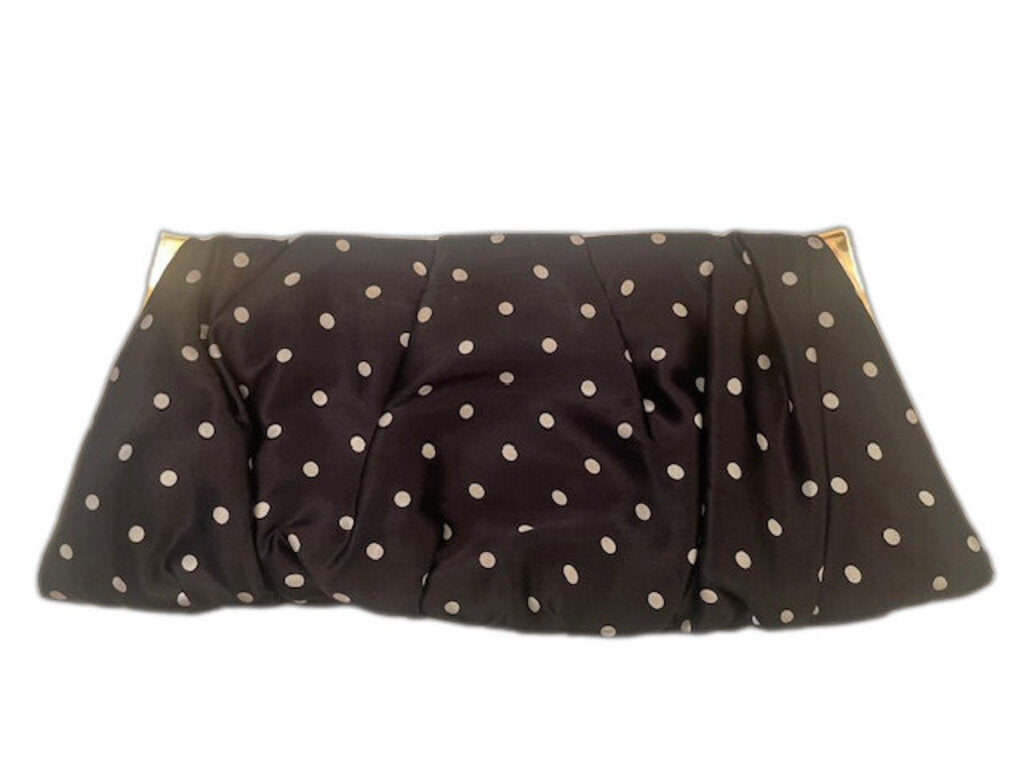 Dolce & Gabbana Polka Dot Satin Clutch