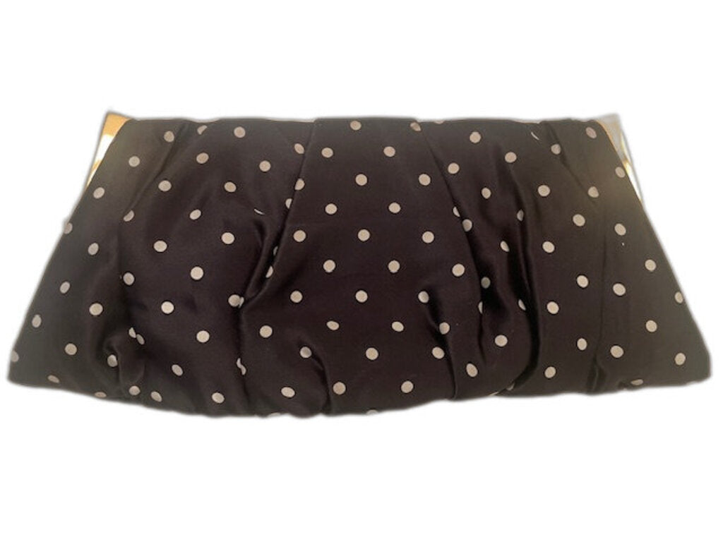 Dolce & Gabbana Polka Dot Satin Clutch