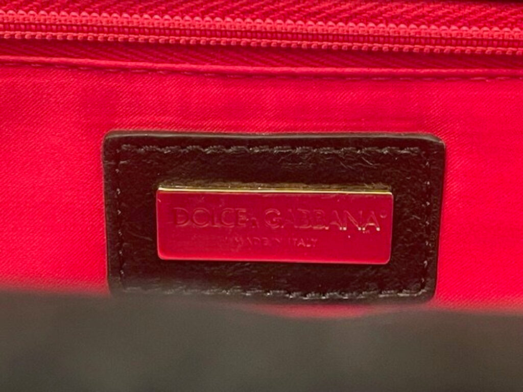 Dolce & Gabbana Polka Dot Satin Clutch