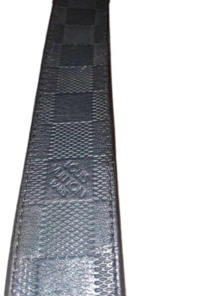 Louis Vuitton Damier Black Leather Belt - 95/38