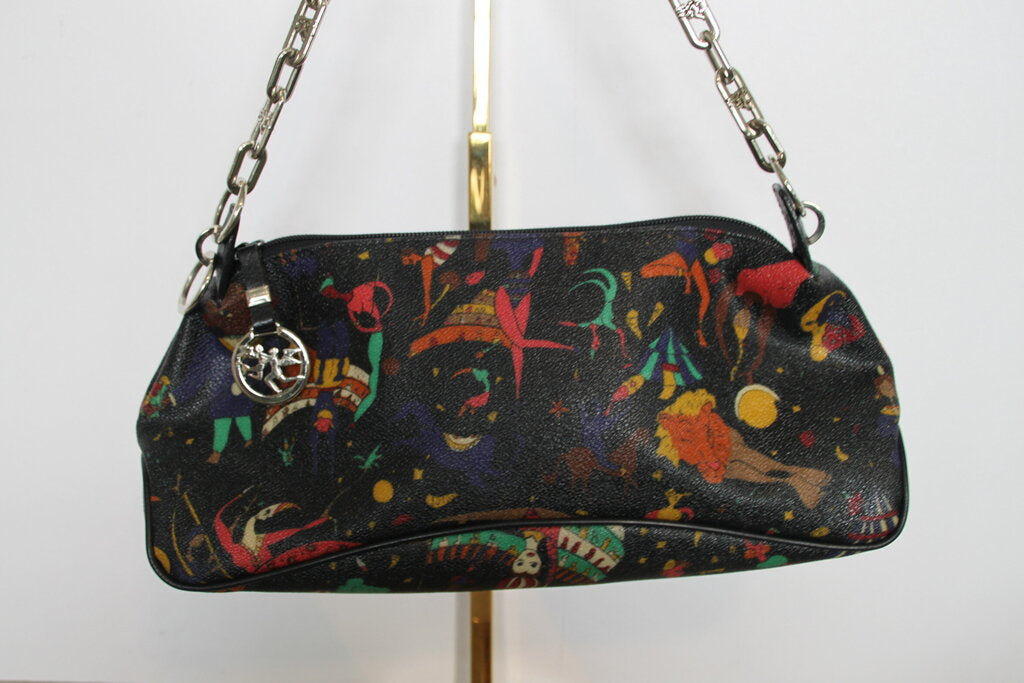 Piero Guidi Magic Circus Multi Coated Canvas Shoulder Bag